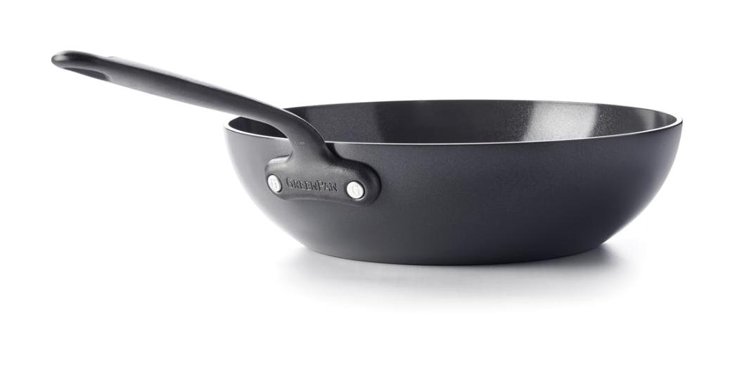 Greenpan Craft Plastik Saplı Alüminyum 28 cm Wok Tava Siyah