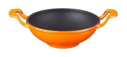 Lava Mini Döküm 16 cm Wok Tava Turuncu