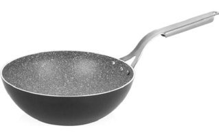 Altınbaşak Regal A 113WK 24 Çelik Saplı Alüminyum 24 cm Wok Tava Gri