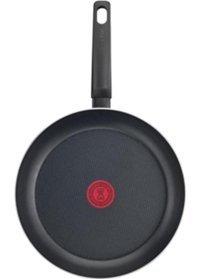 Tefal 1X Simplecook Plastik Saplı Alüminyum 20 cm Düz Tava Siyah