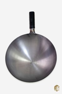 Xushı Gıda Plastik Saplı Metal 36 cm Wok Tava Gri