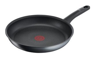 Tefal Fusion Plastik Saplı Titanyum 30 cm Düz Tava Siyah