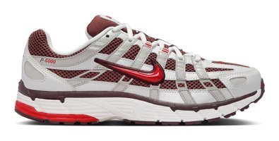 Nike P-6000 HJ9598-100 Ortopedik Bağcıklı Unisex Günlük Ayakkabı Kırmızı