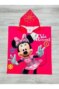 Baby&Kids Minnie Mouse Giyilebilir Pamuklu Plaj Havlusu Çok Renkli