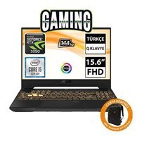 Asus TUF Gaming F15 FX507ZC4-HN205A6 Harici GeForce RTX 3050 Intel Core i5 12500H 32 GB Ram 512 GB SSD 15.6 inç Full HD Freedos Laptop + CNT007 Çanta