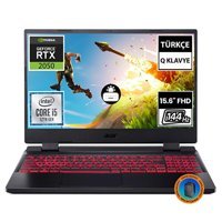 Acer Nitro 5 AN515-58-56RY NH.QMZEY.003A6 Harici GeForce RTX 2050 Intel Core i5 12450H 16 GB Ram 1 + 1 TB SSD 15.6 inç Full HD Freedos Laptop + CNT007 Çanta