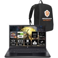 Acer Nitro V 15 NHQSFEY004P412 Harici GeForce RTX 4060 AMD Ryzen 5 7535HS 64 GB Ram 512 GB SSD 15.6 inç Full HD Windows 11 Pro Gaming Laptop + PER4 Çanta