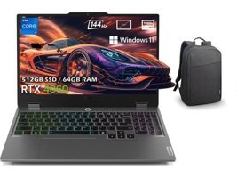 Lenovo LOQ 15IRX9 83DV00HNTRP60 Harici GeForce RTX 4060 Intel Core i7 13650HX 64 GB Ram 512 GB SSD 15.6 inç Full HD Windows 11 Pro Laptop + Çanta