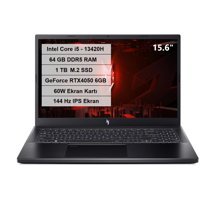 Acer Nitro V 15 NH.QNBEY.005 Harici GeForce RTX 4050 Intel Core i5 13420H 64 GB Ram 1 TB SSD 15.6 inç Full HD Freedos Gaming Laptop