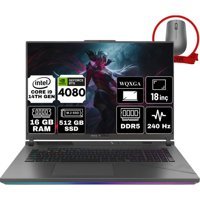 Asus ROG Strix G18 G814JZR-N6092-A69 Harici GeForce RTX 4080 Intel Core i9 14900HX 16 GB Ram 512 GB SSD 18 inç WQXGA Windows 11 Pro Gaming Laptop + Anzar Mouse