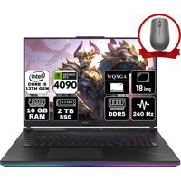 Asus ROG Strix Scar G18 G814JY-N6041-A71 Harici GeForce RTX 4090 Intel Core i9 13980HX 16 GB Ram 2 TB SSD 18 inç WQXGA Windows 11 Pro Gaming Laptop + Anzar Mouse