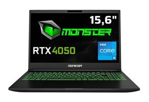 Monster Abra A5 V20.3.2 Harici GeForce RTX 4050 Intel Core i7 13700H 32 GB Ram 1 TB SSD 15.6 inç Full HD Freedos Gaming Laptop