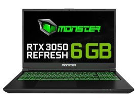 Monster Abra A5 V21.4.6 Harici GeForce RTX 3050 Intel Core i7 12700H 8 GB Ram 500 GB SSD 15.6 inç Full HD Freedos Gaming Laptop