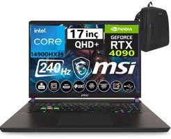 MSI Vector 17 Hx A14VIG-879XTRW14 Harici GeForce RTX 4090 Intel Core i9 14900HX 64 GB Ram 1 TB SSD 17 inç QHD+ Freedos Gaming Laptop + Weblegelsin Çanta