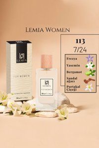 Lemia 113 EDC Amber-Deri Kadın Parfüm 50 ml