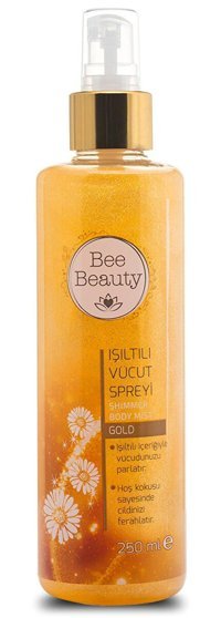 Bee Beauty Gold Çiçeksi Simli Kadın Vücut Spreyi 250 ml