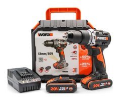 Worx WX352 20 V 2 Ah Kömürsüz Darbeli Çift Akülü Vidalama Makinesi