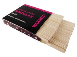 Wax Necessities Ahşap 100 Adet Ağda Spatulası