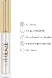 Golden Rose Glaze Liquid No: 10 Quartz Toz Işıltılı Stick Göz Farı