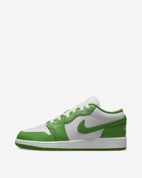 Nike Air Jordan 1 Low SE HF4779-100 Bağcıklı Çocuk Günlük Ayakkabı Yeşil