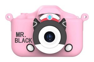 Mengtuo Mr.Black Mini Full HD Kompakt Dijital Fotoğraf Makinesi Pembe