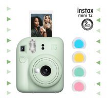 Fujifilm Instax Mini 12 Şipşak Mini Full HD Kompakt Dijital Fotoğraf Makinesi Yeşil + 4 Adet Fotoğraf Filmi