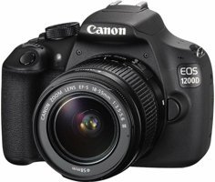 Canon Eos 1200D 18-55 mm Full HD DSLR Dijital Fotoğraf Makinesi Siyah