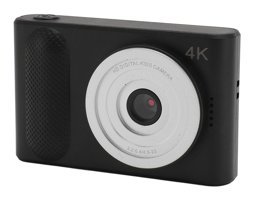 Asixxsix 2.4 inç Mini 4K 48 MP Kompakt Dijital Fotoğraf Makinesi Siyah