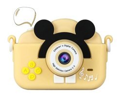 Tuomeng Mickey Mini Mini Full HD Kompakt Dijital Fotoğraf Makinesi Sarı