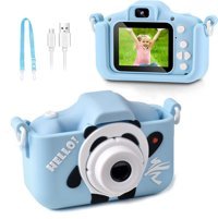 Generic Sevimli Panda Mini Full HD Kompakt Dijital Fotoğraf Makinesi Mavi