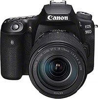 Canon Eos 90D 18-135 mm 4K DSLR Dijital Fotoğraf Makinesi Siyah