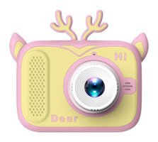 Generic Sevimli Geyik Mini Full HD Kompakt Dijital Fotoğraf Makinesi Pembe