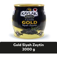 Kavlak Gold Tuzlu Gemlik Siyah Zeytin Teneke 2 kg