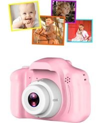 Nidage Mini Full HD Kompakt Çocuk Dijital Fotoğraf Makinesi Pembe