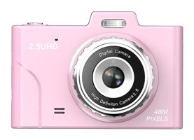 Boutiques Full HD Kopmakt Dijital Fotoğraf Makinesi Pembe-Siyah