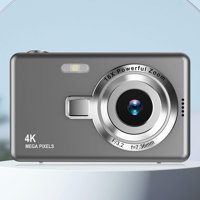 Dpofirs Mini Full HD 12MP 1080P Kompakt Çocuk Dijital Fotoğraf Makinesi Gümüş