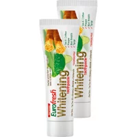 Eurofresh Whitening Aloe Veralı Misvaklı Organik Florürsüz Diş Macunu 2x112 gr