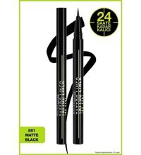 Maybelline New York Tattoo Liner Ink 800 Suya Dayanıklı Mat Siyah Kalıcı İnce Uçlu Keçe Kalem Eyeliner