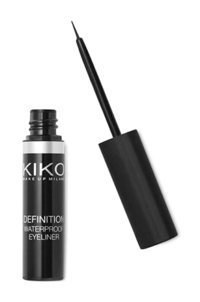 Kiko Milano Definition Waterproof Suya Dayanıklı Mat Siyah Kalıcı İnce Uçlu Fırça Likit Eyeliner