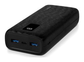 Ttec Powerslim Trio 20000 mAh Hızlı Şarj Dijital Göstergeli Lightning-Type C-USB Çoklu Bağlantı Powerbank Siyah