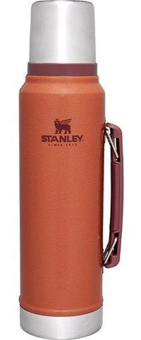 Stanley Classic Legendary Paslanmaz Çelik 1 lt Outdoor Matara Termos Turuncu