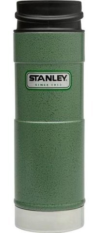 Stanley One Hand Paslanmaz Çelik 0.47 lt Outdoor Matara Termos Yeşil