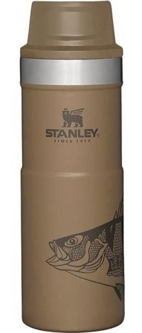 Stanley Classic Trigger-Action Paslanmaz Çelik 0.47 lt Outdoor Matara Termos Kahverengi