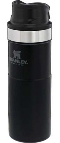 Stanley Classic Trigger-Action Paslanmaz Çelik 0.47 lt Outdoor Matara Termos Siyah