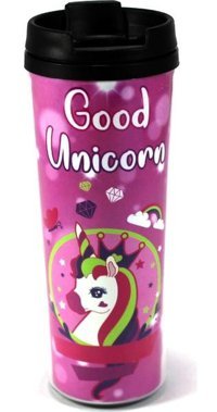 Modaroma Good Unicorn Plastik 380 ml Bardak Termos Çok Renkli