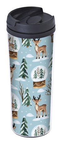 Allmug Winter Tale Plastik 380 ml Outdoor Matara Termos Mavi