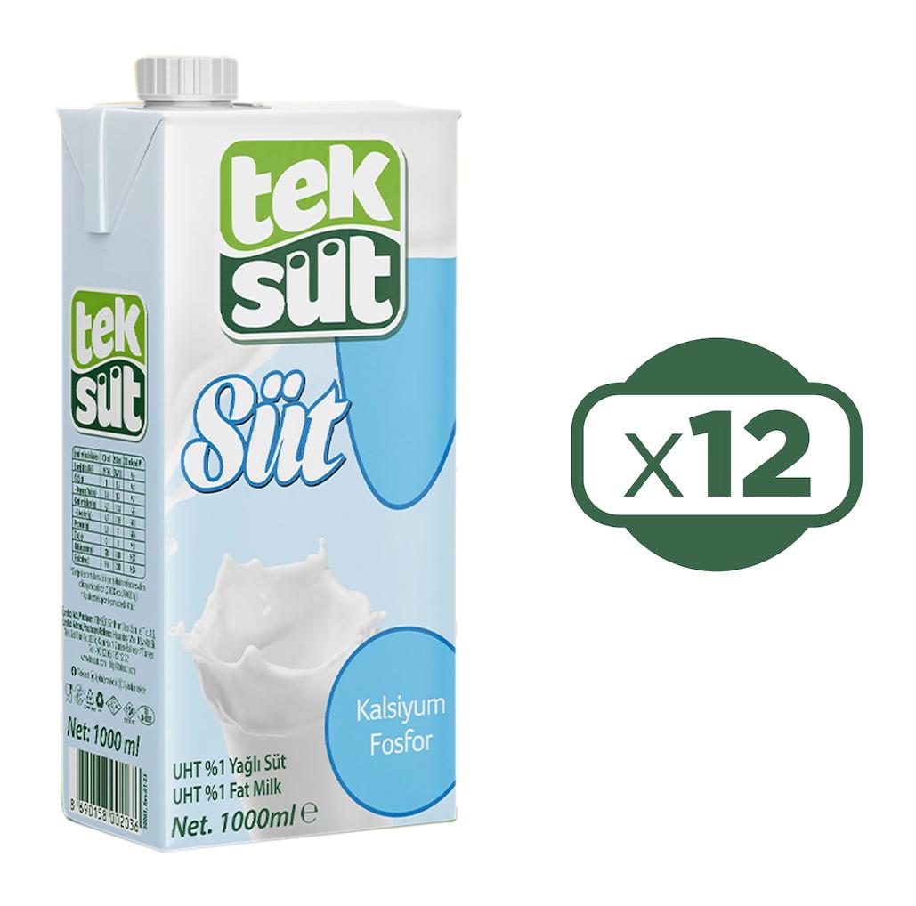 Teksüt Pastörize Süt 12x1 lt