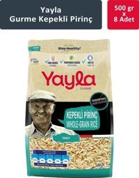 Yayla Gurme Kepekli Pirinç 8x500 gr