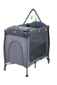 Baby2Go Orginal 2052 Alüminyum Kapasiteli Ayarlanabilir Katlanabilir 70x110 cm Park Yatak Siyah