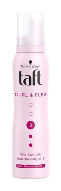 Schwarzkopf Taft Curl & Flex 3 Kıvırcık Saçlar İçin Şekillendirici Saç Köpüğü 150 ml